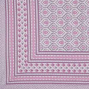 Pink Pearl Floral <b>Flat</b> Sheet Set with 2 <b>Pillow</b> Covers for Home Use (ADB1466) - Product Image 5