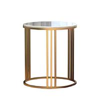 Table basse de salon en acier inoxydable, style moderne et luxueux, finition dorée, ronde, pour la maison et l'hôtel