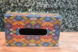 Boîte à mouchoirs en résine pour la maison, porte-serviettes et rangement, design élégant et romantique pour la vente en gros - Product Image 3