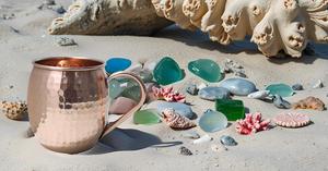 Handcrafted 100% Pure Copper 24 Ounce Moscow Mule <b>Mug</b> Extra <b>Large</b> with Modern Style Hammered Finish Copper Handle No Lining - Product Image 4