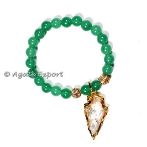 <b>Crystal</b> <b>Bracelets</b> Healing Natural Stone 6/8/10mm Healing Gemstone <b>Crystal</b> Quartz-Rudraksha <b>Bracelet</b> - Product Image 4