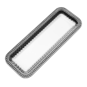 Bandeja DE SERVICIO DE Metal nueva de moda 2025 para decoración del hogar y Decoración de mesa para decoración de bodas hoteles restaurantes bandeja de uso - Product Image 1