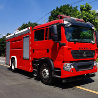 Camion de pompiers haute performance à bon prix, Sinotruk Howo TX 4x2 double cabine 10 m³