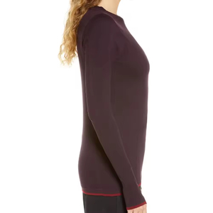 Camiseta Deportiva Informal Transpirable de Moda para Mujer, Manga Larga, Estampado Otoñal de Invierno, Cuello Redondo, Botones - Product Image 1