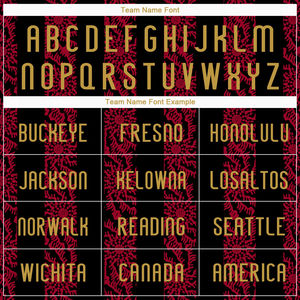 Uniforme de Voleibol Sublimado Abstracto Negro, Dorado Antiguo y Rojo, Ajuste Delgado, Personalizado, Tejido Ligero y Transpirable, Gran Venta - Product Image 4