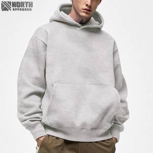 Moda de invierno Grueso French Terry Fleece Hoodie Alta calidad Unisex Oversized Heavyweight 100% Cotton Pocket Quick Dry - Product Image 3