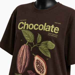 Camiseta Gráfica Extra Grande de Estilo Vintage Marrón Personalizada para Hombre y Mujer, 100% Algodón, Ropa Urbana Informal, Corte Holgado, Estampada - Product Image 6