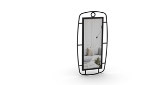 Miroir mural en métal artisanal Design moderne du milieu du siècle avec une superbe forme de soleil Article décoratif de haute qualité - Product Image 6