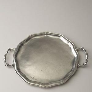 Plateaux de service décoratifs faits à la main en laiton et aluminium, finition hôtelière, pour la maison et la décoration de table - Product Image 4