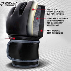 Guantes de Boxeo Profesionales de Piel Sintética de Alta Calidad al por Mayor, Guantes de Boxeo para Adultos, Entrenamiento de MMA, Sparring, Kickboxing - Product Image 5