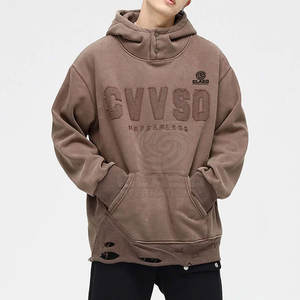 Sweat-shirts pour hommes au style unique et respirant, sweat-shirts délavés pour hommes en vente chaude, prix de gros - Product Image 2