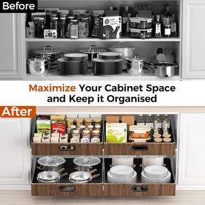 21 "Sâu kéo ra tủ tổ chức trượt ra ngăn kéo cho tủ <span class=keywords><strong>d</strong></span>ính với Nano phim cho nhà bếp đựng thức ăn - Product Image 5