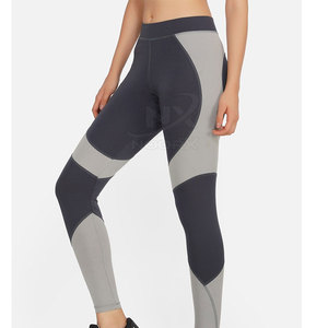 High Quality Women's Mid Waist Yoga <b>Leggings</b> Spandex Polyester Quick Dry Breathable Plus Size Custom Made Solid <b>Pattern</b> - Product Image 3