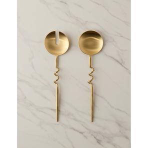 Couverts en acier inoxydable couleur or argenterie élégante pour ustensiles de cuisine, table à manger, mariages, événements, banquets et hôtels - Product Image 1