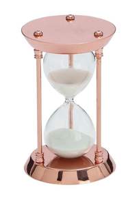 Metal Hourglass Timer Modern Classic <b>Desk</b> Table Decor Handmade Eco-Friendly Durable Accent Art Design Piece - Product Image 4