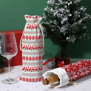Engagement <b>Gift</b>, Single Bottle Wine Packaging Reusable Wine <b>Bags</b> for <b>Christmas</b>, Birthday, Dinner, Party OEM - Product Image 5