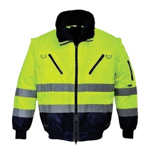 Chaquetas de alta visibilidad, abrigos de seguridad de alta visibilidad a precios de descuento con cortavientos reflectantes Bombers - Product Image 1