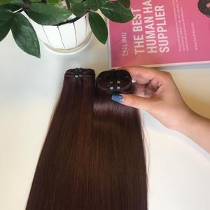 Lista de precios al por mayor, cutícula alineada, baya oscura, paquete de cabello humano liso virgen crudo, sin químicos, se pueden teñir extensiones de cabello - Product Image 4