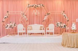 Escenario de boda, vela de media luna, pared trasera, portavelas de boda europeo, paredes traseras, fondos de nuevo diseño con paredes de velas - Product Image 5