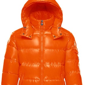 Chaqueta acolchada de invierno personalizada 2025 para hombre, estilo de moda de alta calidad con capucha naranja, diseño de burbujas, tela de lona - Product Image 6