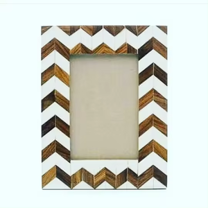 Marco de fotos con incrustaciones de hueso y resina de la mejor calidad, recién llegado, decoración de pared, Marco de imagen de perla Madre, diseño superior único, artesanías naturales - Product Image 1