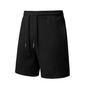 Short de gym personnalisé pour hommes 100% coton polaire de sport confort ceinture élastique motif solide style décontracté - Product Image 6