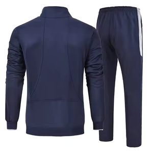 2025 costumes de jogging personnalisés respirant décontracté fermeture éclair Joggers deux pièces ensemble hommes coupe-vent veste survêtement - Product Image 2