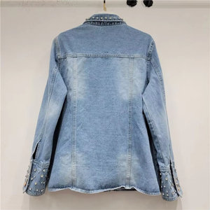 New Fashionable Men's High Quality Custom Canvas Thin Stand Collar Hot Selling Winter <b>Rhinestone</b> <b>Jacket</b> Sale - Product Image 2