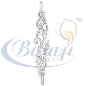 Rampe en fonte de style moderne à motif parisien, moulage au sable, métal poli, balustrade sans cadre, résistante à la rouille, villa de luxe - Product Image 1