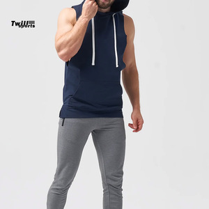 Haut de sport sans manches zippé en coton à séchage rapide pour homme, idéal pour la course et la gym - Product Image 5