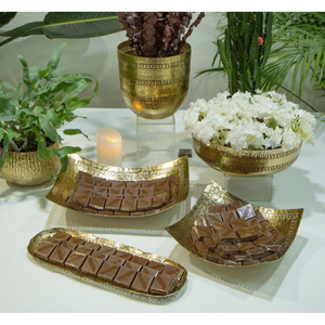 Chocolat Dates Bonbons Ou Autres Bonbons Bol De Serveur Et Plateaux Pour Mariage Et Tous Les Événements Bol De Service Au Chocolat - Product Image 3