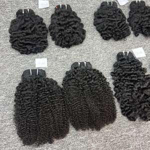 Cheveux birmans bouclés dans la trame de meilleure qualité, extensions de cheveux crus en gros, à partir de cheveux humains crus - Product Image 3