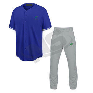 Suministro directo de fábrica Uniforme de béisbol Ropa de softbol unisex de alta calidad Logotipo personalizado Impreso Ropa deportiva de poliéster Diseño de MOQ bajo - Product Image 4