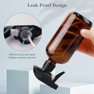 Botella de spray de vidrio ámbar para suelo de jardinería y uso doméstico-Pulverizador de gatillo duradero Plant Mister recargable (240ml/500ml/1000ml) - Product Image 4