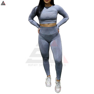 Conjunto de Dos Piezas de Ropa de Yoga para Mujer, Sublimada y Personalizada, de Alta Calidad, en Tela de Poliéster y Elastano, Talla Grande, de Secado Rápido - Product Image 4