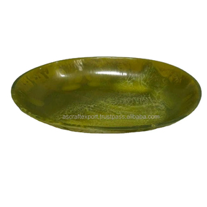 Frutero de Resina Hecho a Mano con Aspecto de Mármol y Diseño de Melocotón, Ecológico, Apto para Lavavajillas, Tazón para Fiestas Hecho en India - Product Image 1