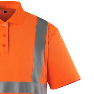 Camisetas Reflectantes para Hombre, Polo con Logotipo Personalizado, Ropa de Trabajo de Alta Visibilidad, Camisetas Polo de Trabajo de Manga Corta, Camiseta Polo de Seguridad Reflectante - Product Image 6
