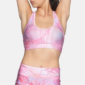 Sujetador Deportivo Ligero Sin Costuras para Mujer, Talla Grande, con Logotipo Frontal, Alta Sujeción, Spandex/Poliéster, Ropa Deportiva para Fitness - Product Image 4