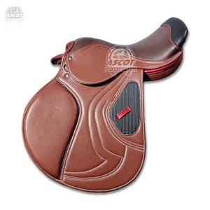 Selle de dressage en cuir véritable pour chevaux en vente en gros de style anglais brun noir - Product Image 4
