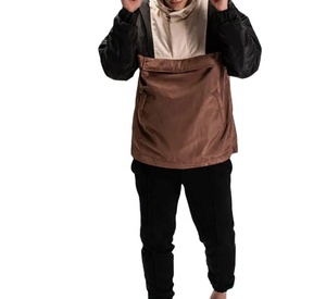 Customized Logo <b>Men's</b> Summer Windbreaker <b>Jacket</b> Breathable Polyester with <b>Half</b> <b>Zip</b> Closure Waterproof Windproof Street Wear - Product Image 5