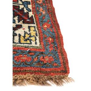 Alfombra de Lana Anudada a Mano Kiaan Blue Paem-35, Alfombra Rectangular para Sala de Estar con Patrón Geométrico de Gran Área, para Adolescentes, para Pasillo - Product Image 4