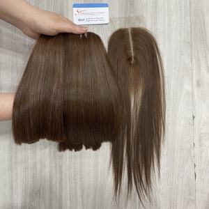 Mejor Combo 100% Extensiones de cabello humano virgen vietnamita Trama y cierre para la fabricación de pelucas - Product Image 4