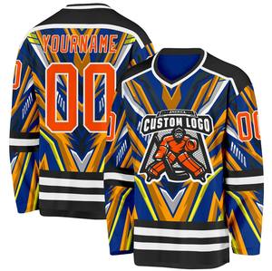 Camiseta de Hockey sobre Hielo de Malla Transpirable, Logotipo del Equipo Personalizado, Nombre y Número, 100% Poliéster, Secado Rápido, Impresión por Transferencia de Calor, Unisex para Adultos - Product Image 6