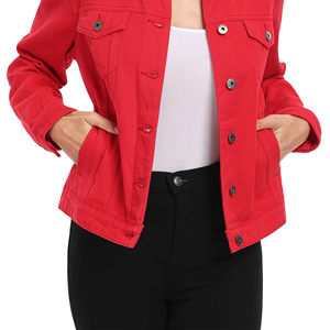 Chaqueta vaquera corta informal de alta calidad de diseñador Popular para mujer, abrigo azul de manga larga para mujer, chaqueta vaquera de talla grande - Product Image 6