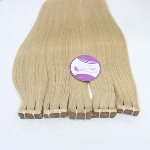 Cinta normal de pelo vietnamita de alta calidad al por mayor en extensiones de pelo color rubio recto - Product Image 1