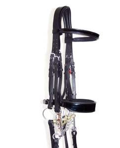 Caballo Cuero de alta calidad Patente Diseñador Fancy Horse Show Brida Cuero genuino Caballo Brida de alta calidad - Product Image 4