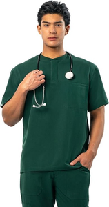 Vêtements de soins de santé pour hommes personnalisés, élégants et confortables, uniformes quotidiens, tissu tricoté léger avec un look personnalisé - Product Image 2