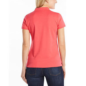 2025 nuevo estilo de ropa informal para mujer, polos transpirables de manga corta de algodón 100% de alta calidad con logotipo personalizado - Product Image 4
