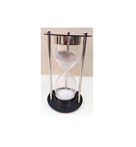 <b>Clock</b> Metal and Wooden Hour Glass Wooden Frame Gold Hourglass Sand Timer Sand <b>Clock</b> for Home Decor in Low Moq Price - Product Image 4