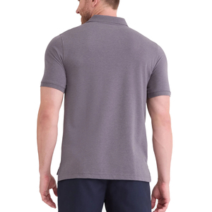 Polo liso para hombre 100% algodón ropa de Golf que absorbe la humedad al aire libre secado rápido manga corta moda Casual Polo camiseta - Product Image 4